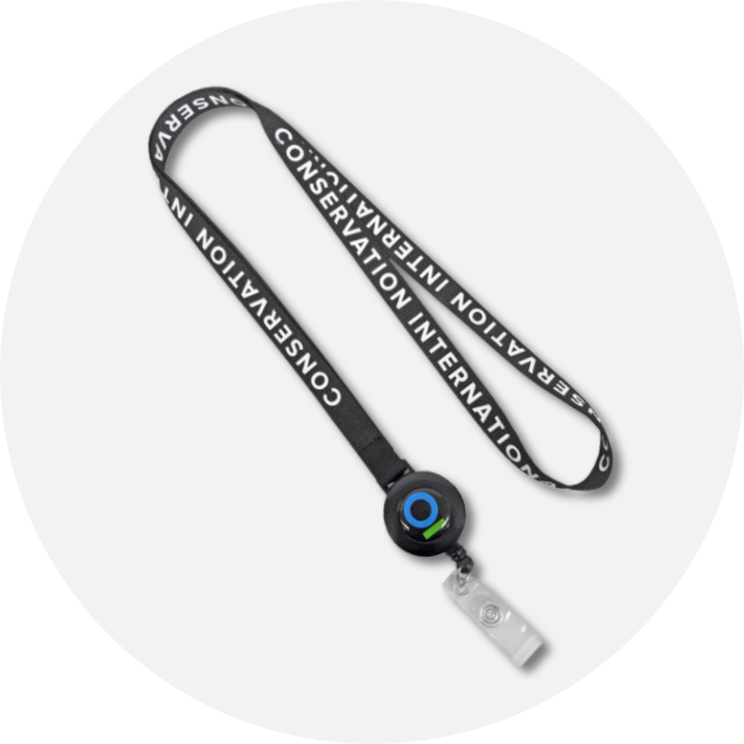 badge reel lanyards.