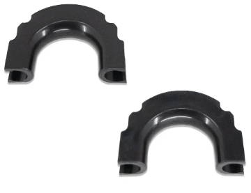 IAG I-Line Rear Bumper Black TPE Tow Loop Cover Pair for 2021+ Ford Bronco - Parts Layout