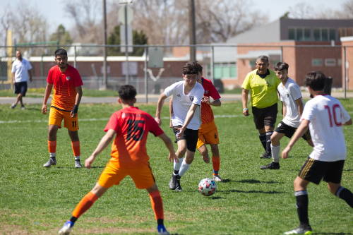 Youth soccer athletes