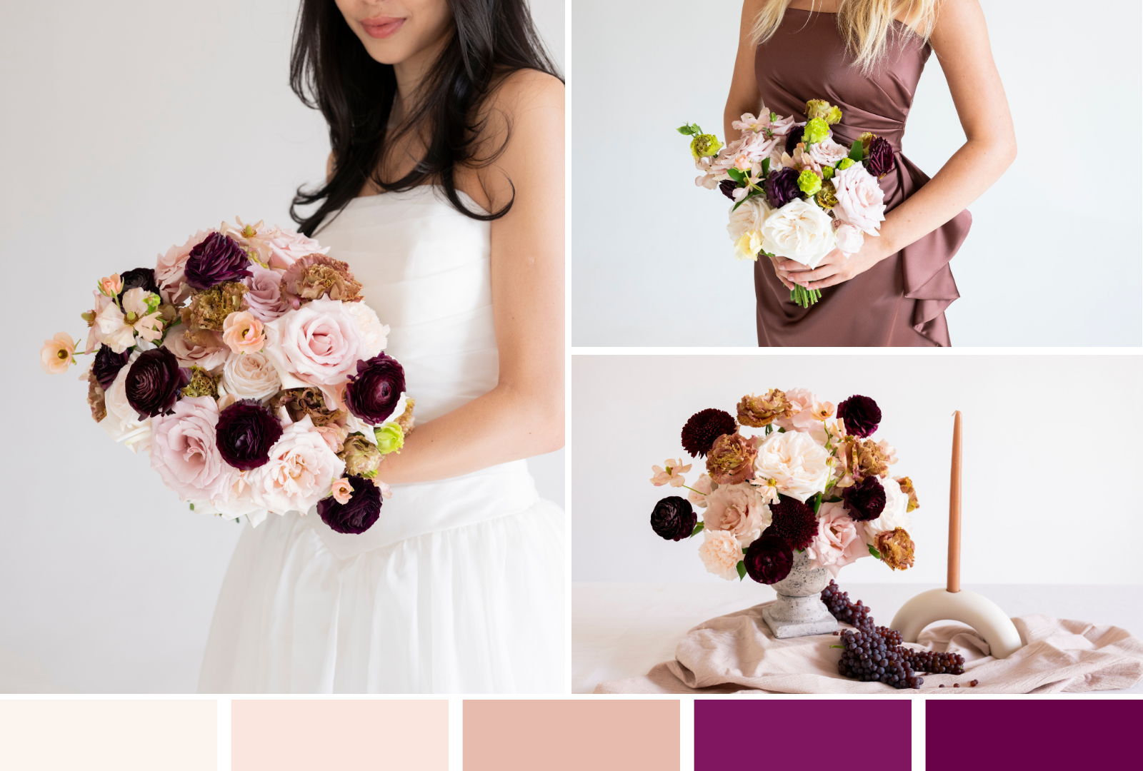 blush and plum