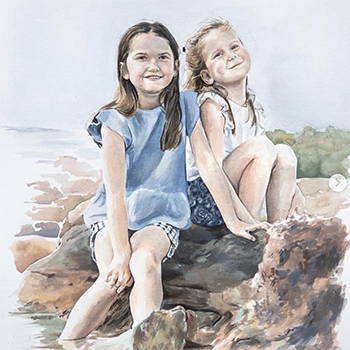 Sarah Miller watercolor painting