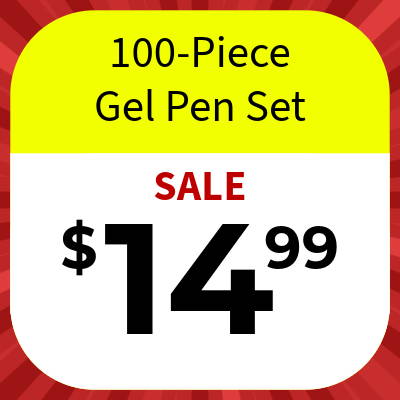 100-Piece Gel Pen Set — SALE $14.99