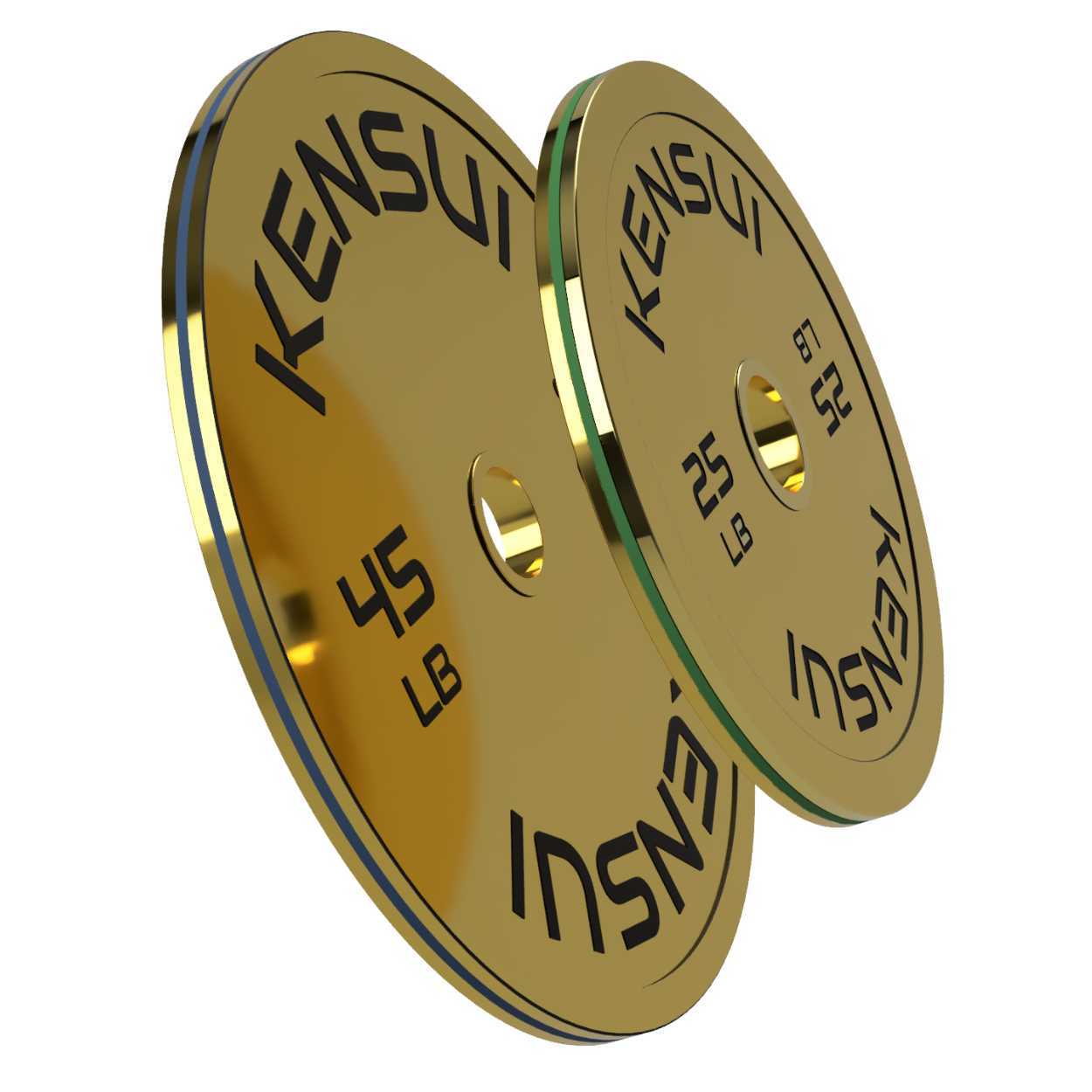 Calibrated Gold Weight Plates (LBS)