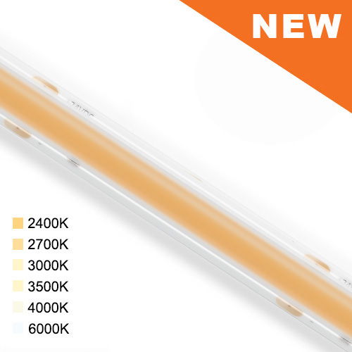 New lighting options with color temperatures ranging from 2400K to 8000K.
