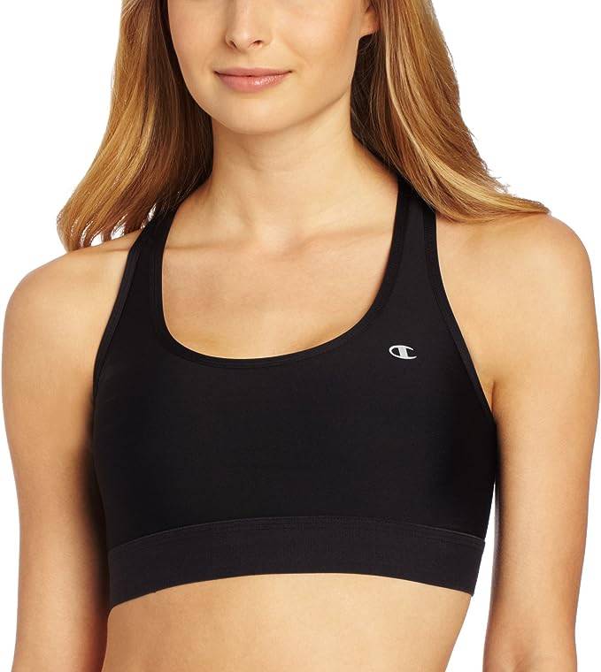 Champion Women's Double Dry Absolute Workout Sports Bra, Graphic, White,  X-Small