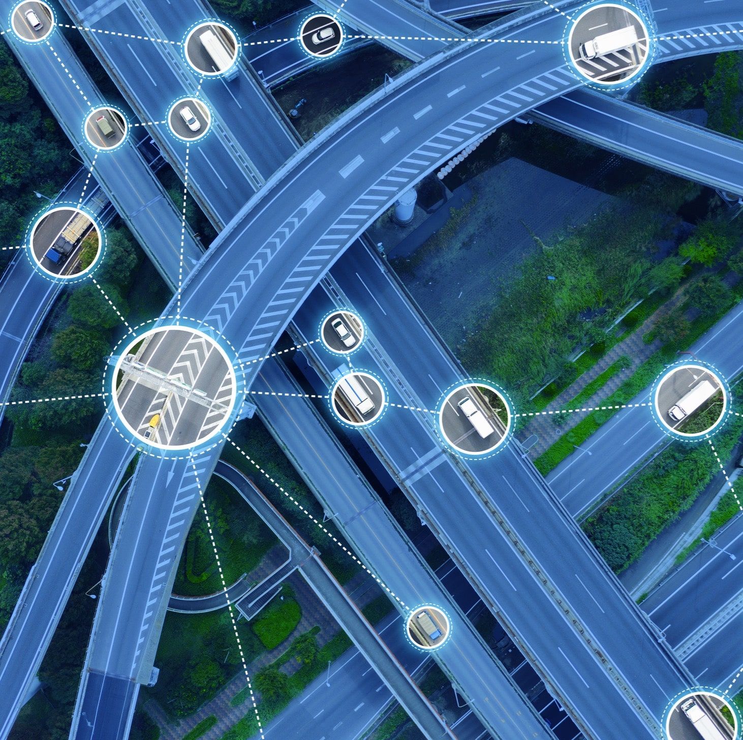 Traffic data collector beside a residential street