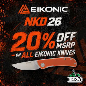 Eikonic NKD sale, 20% off MSRP on all in-stock Eikonic knives.