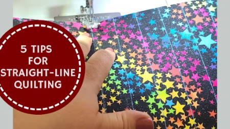 thumbnail of the blog about straight-line quilting