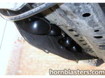 Four horns behind splash guard HornBlasters air line chassis Wesley's RAV4 Conductor's Special 228H gallery photo 10