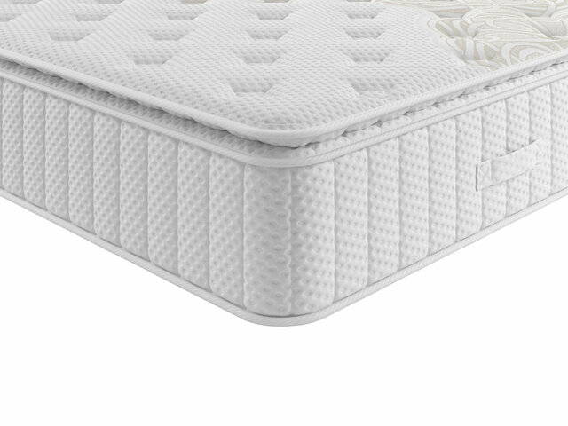 Corner view of an iGel mattress.