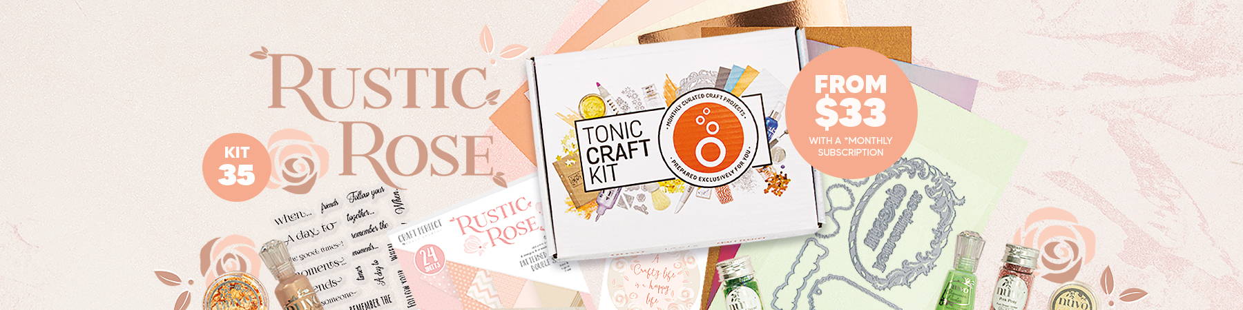 Rose Garden Background Stencil - Tonic Studios – Tonic Studios USA