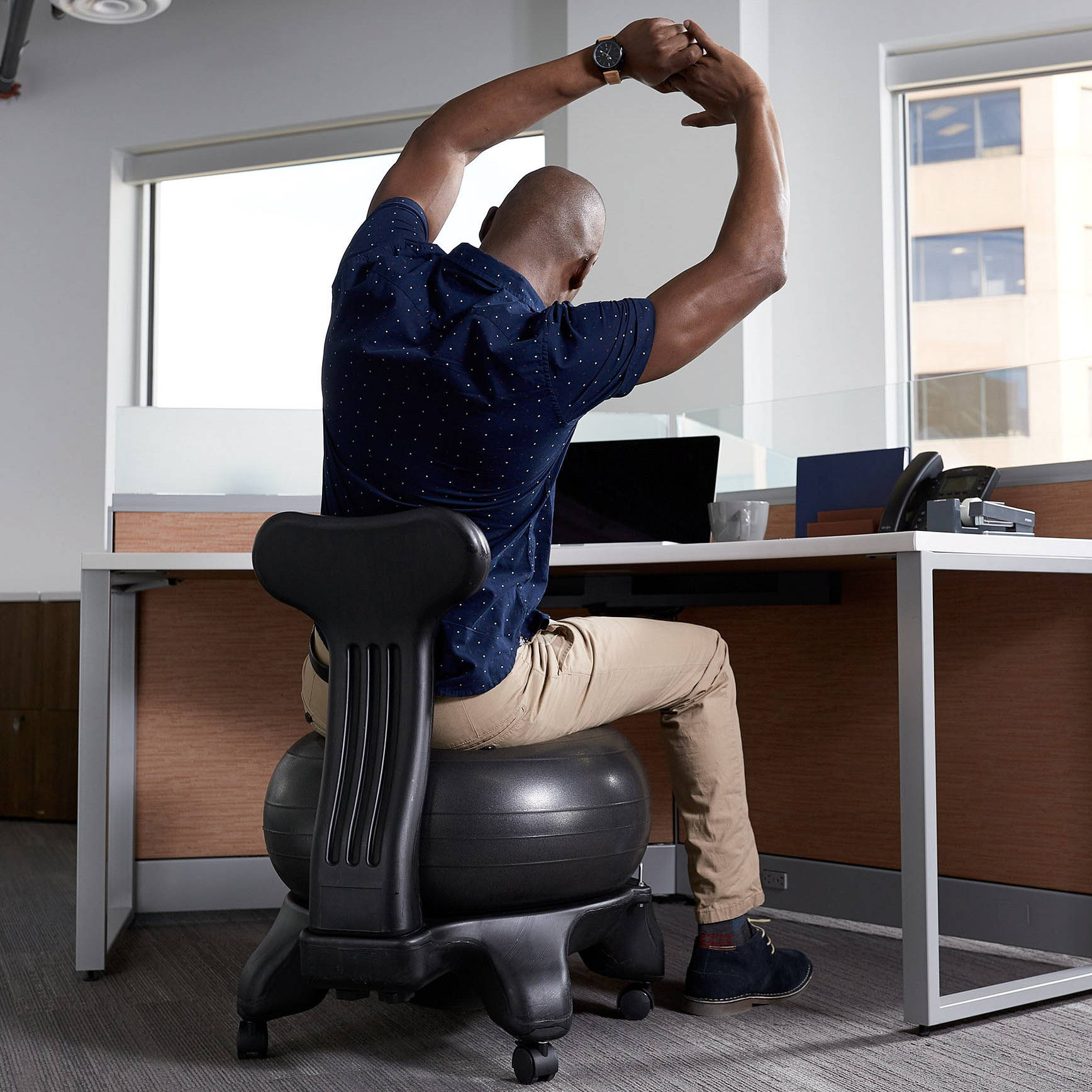 Classic Balance Ball Chair Gaiam, Yoga Ball For Desk Chair