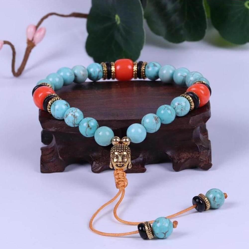 Bracelet pierre - Bracelet bouddha turquoise | Achamana