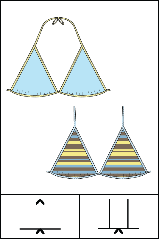 triangle bikini top sewing pattern