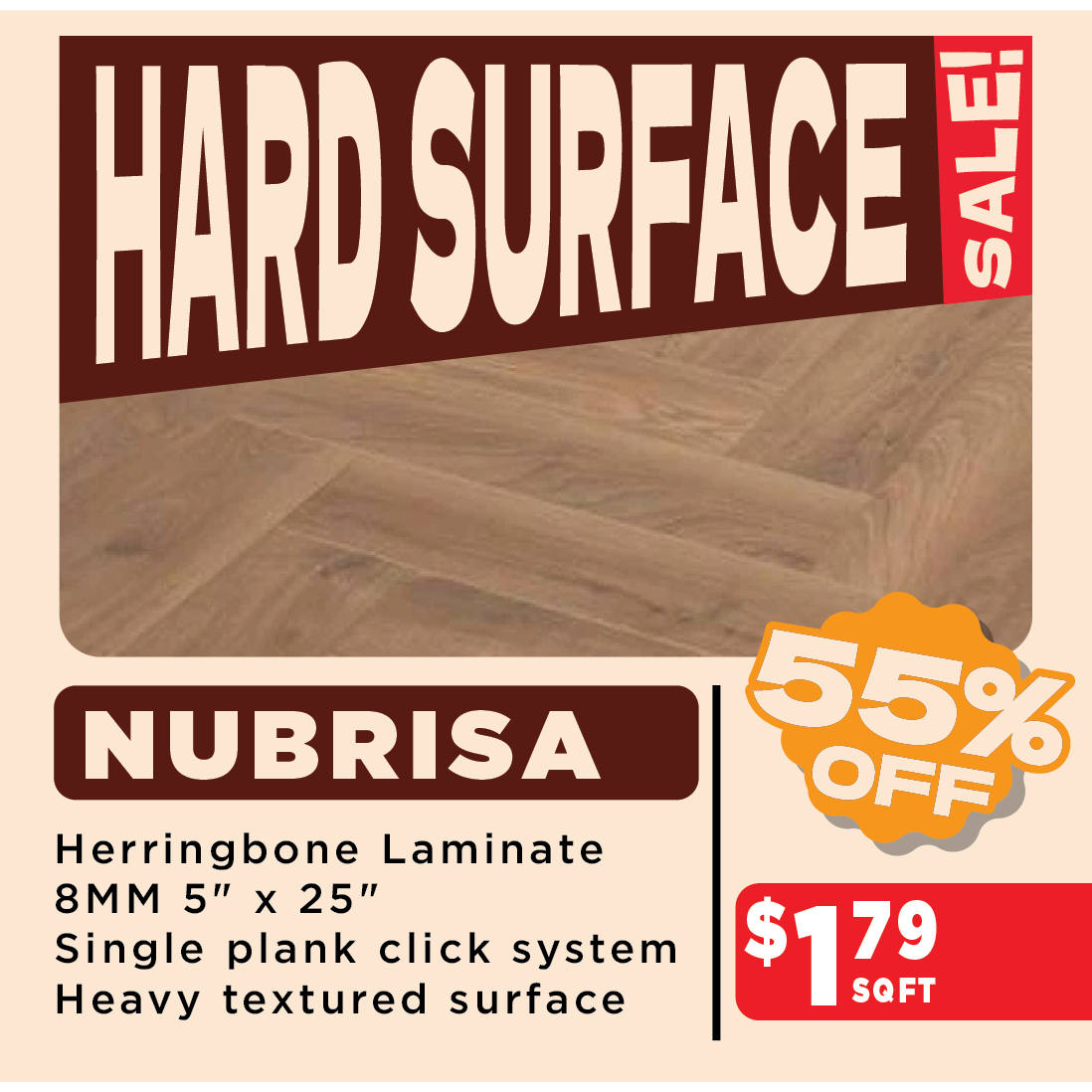 Nubrisa Herringbone Laminate Sale