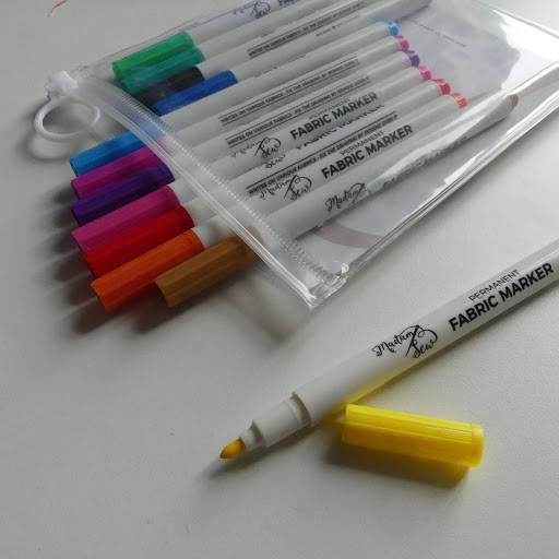 Permanent Fabric Markers in different colors