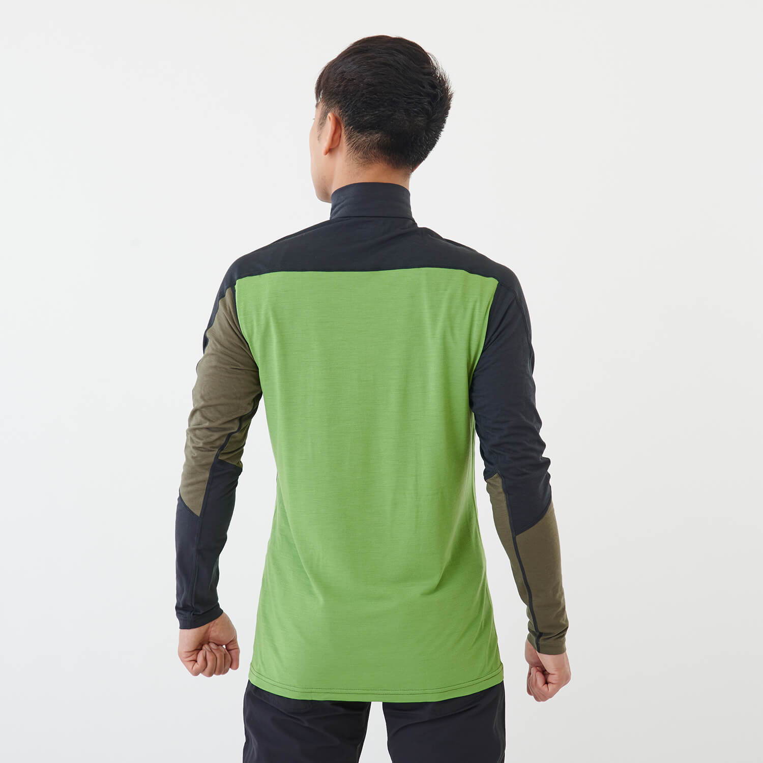 NORRONA（ノローナ）/イコライザー メリノジップネック/カーキ/MENS
