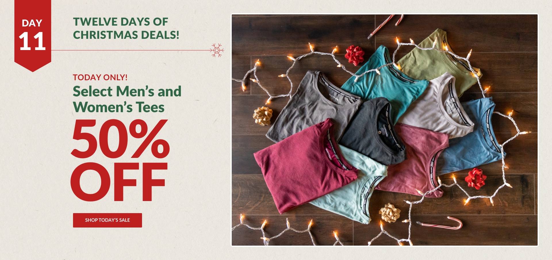 oday Only! 50% Off Select Men's & Women's Tees Shop Today's Sale