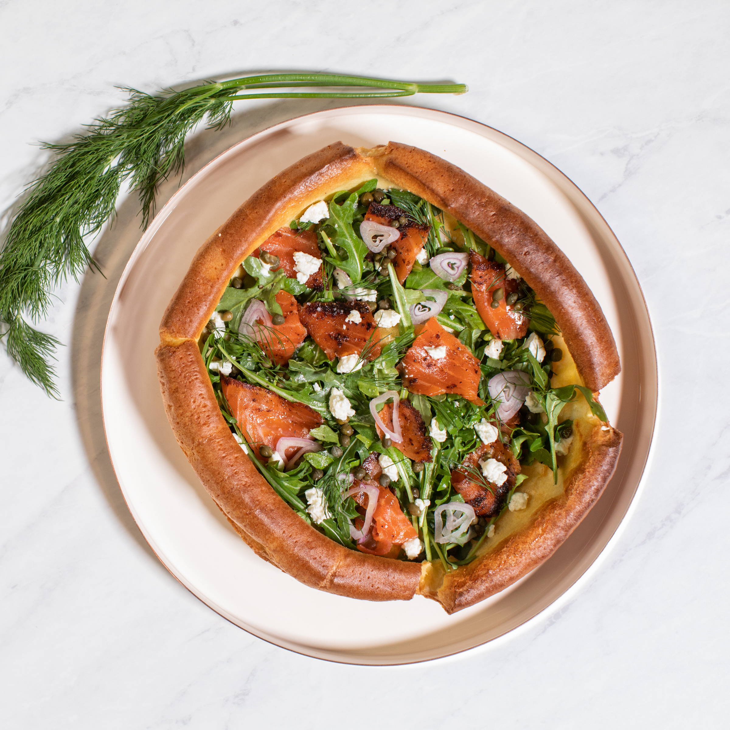 Savory Dutch Baby with Smoked Salmon