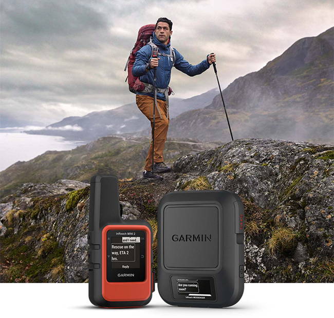Garmin GPS In front of mountaineer