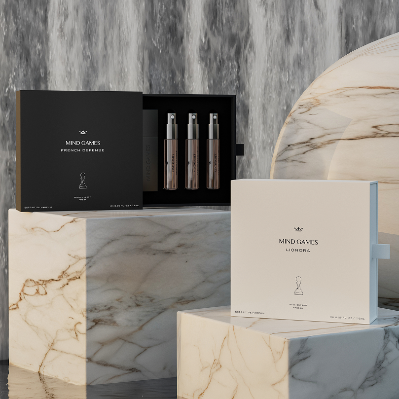 Mind Games fragrance discovery and travel sets