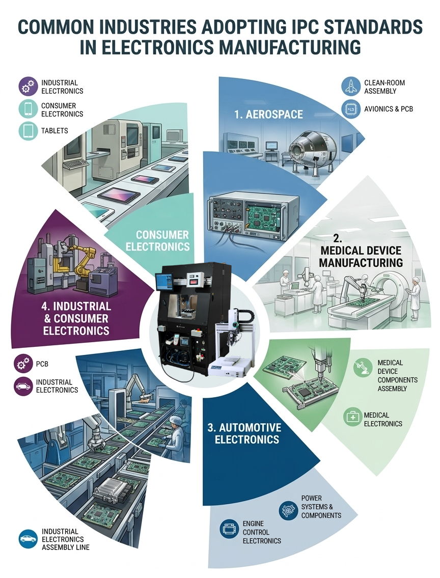 Industries That Commonly Adopt IPC Standards in Electronics Manufacturing 