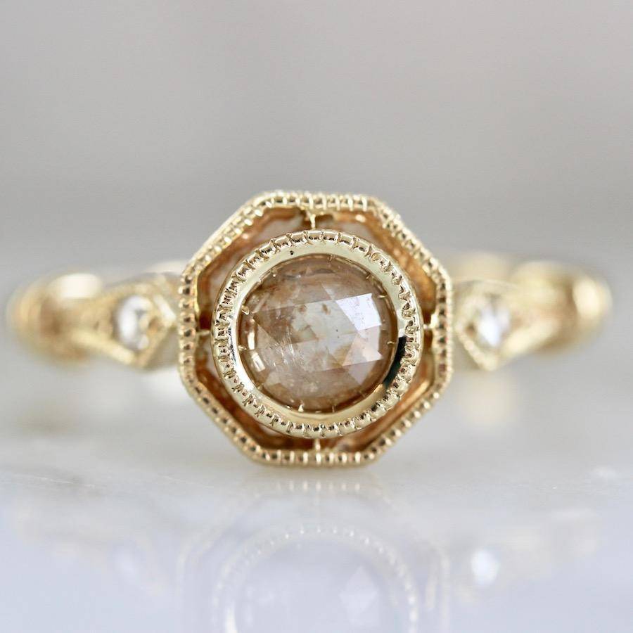 peach-rose-cut-diamond-ring