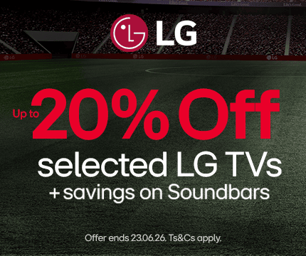 Up to 20% off selected LG TVs