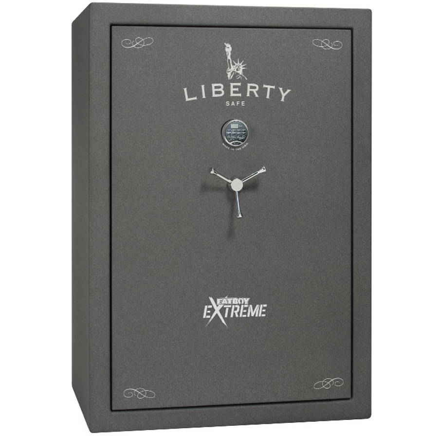 FATBOY 64 EXTREME SAFE IN TEXTURED GRANITE WITH CHROME HARDWARE.