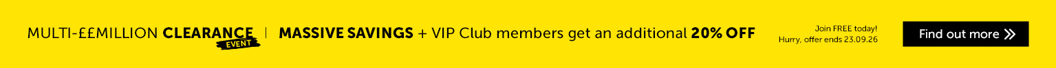 Clearance - VIP Club members get an additional 20% off