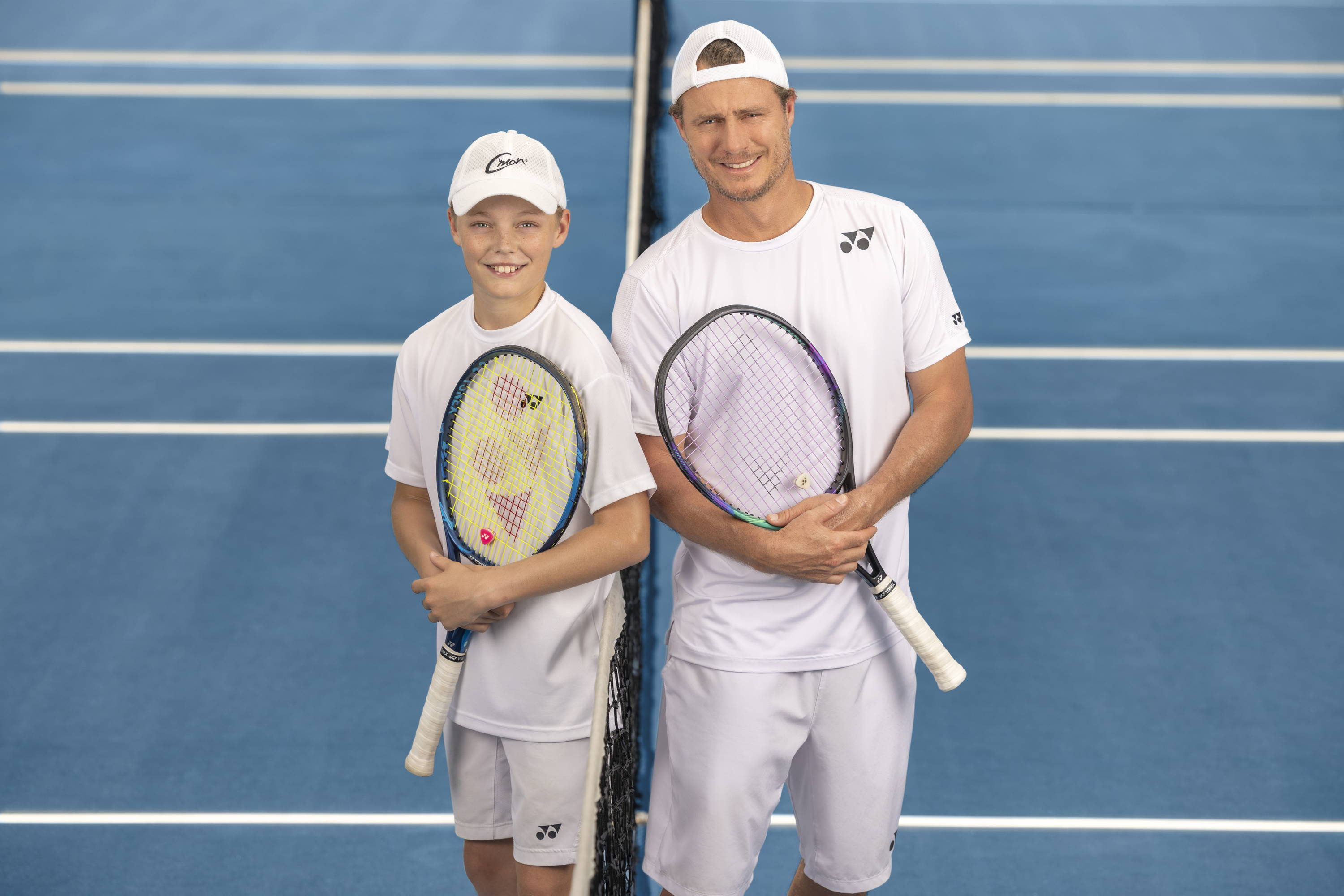 tennis legend Lleyton Hewitt and his son Cruz