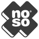 Logo for NoSo, featuring a stylized 