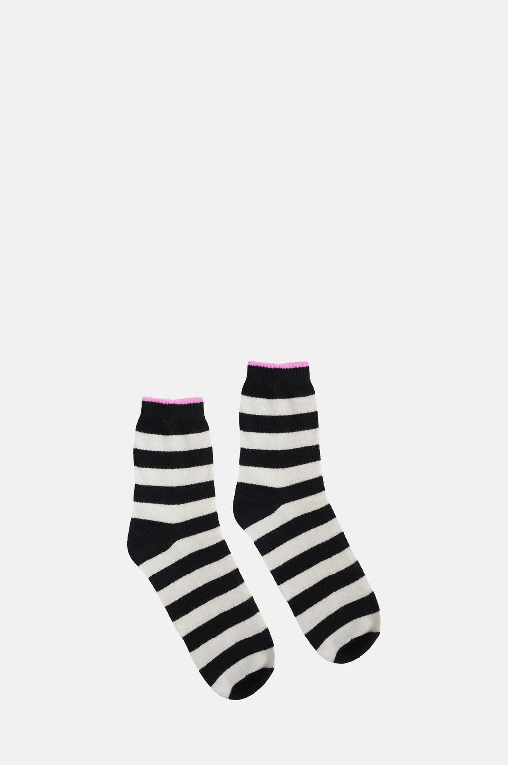 The Jumper 1234 Stripe Socks in black marble.