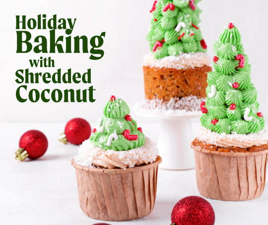 Holiday Baking with Shredded Coconut