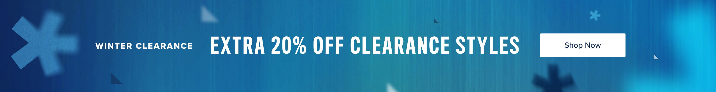 Extra 70% off clearance styles, with a button to learn more.