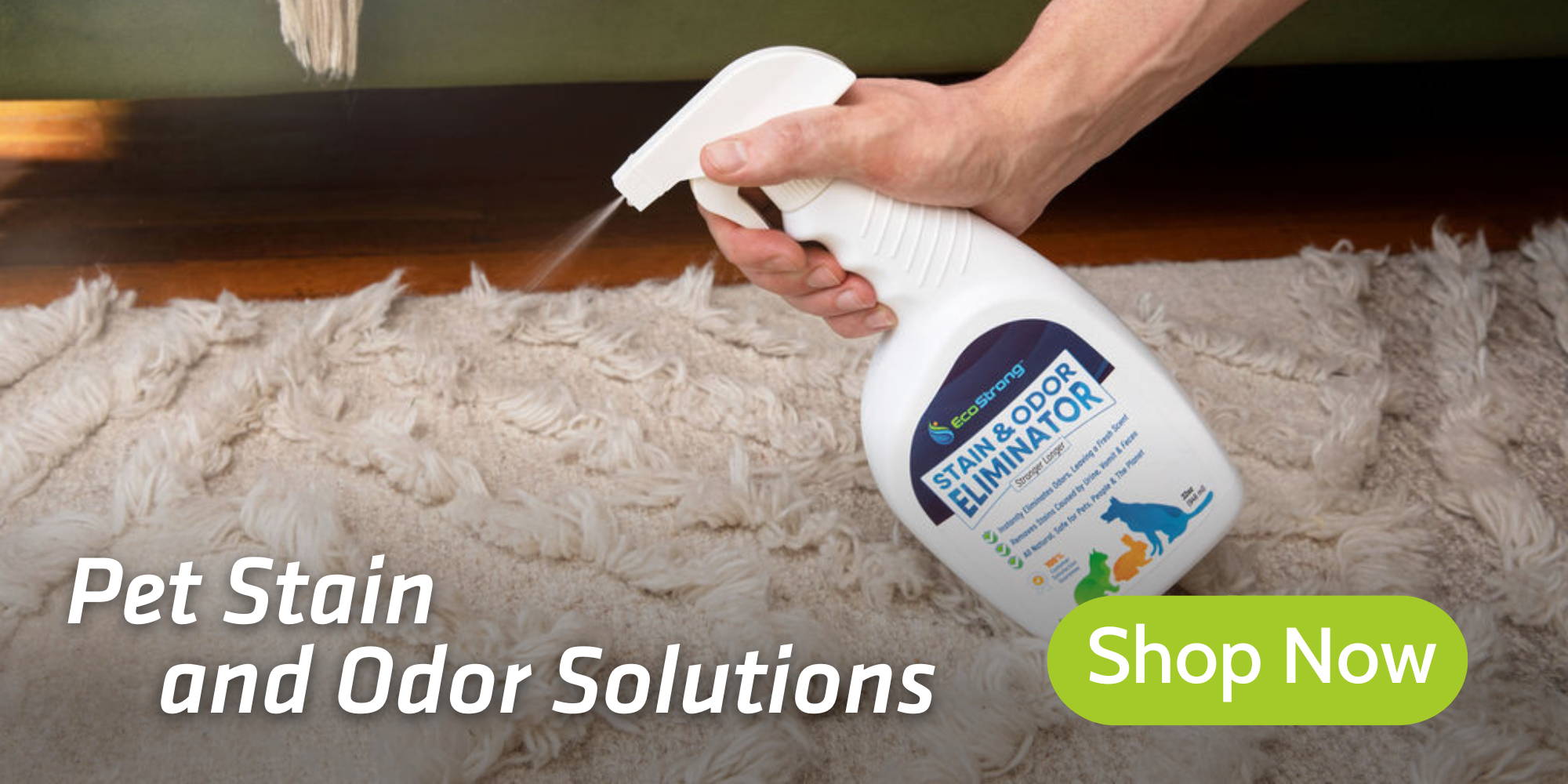 EcoStrong Pet Stain and Odor Eliminator Products 