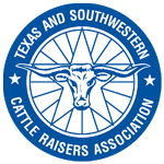 Texas and Southwestern Cattle Raisers Association logo with longhorn steer.