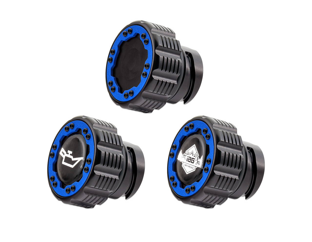 IAG Off-Road Beadlock Oil Caps CNC Machined & Emblems