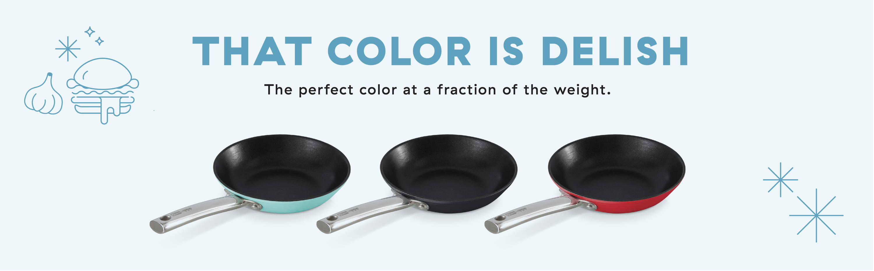 Delish by Dash: 8 Lightweight Cast Iron Pan for Pancakes, sauces