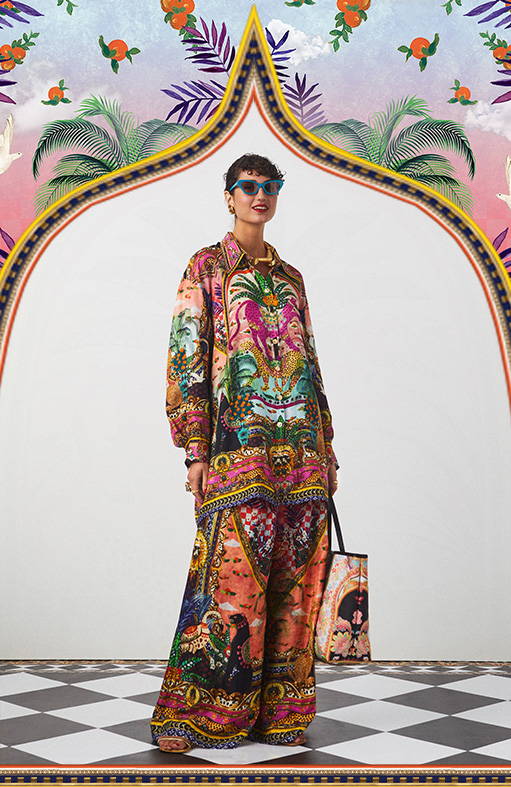 CAMILLA Alessandros Atlantis printed outfit