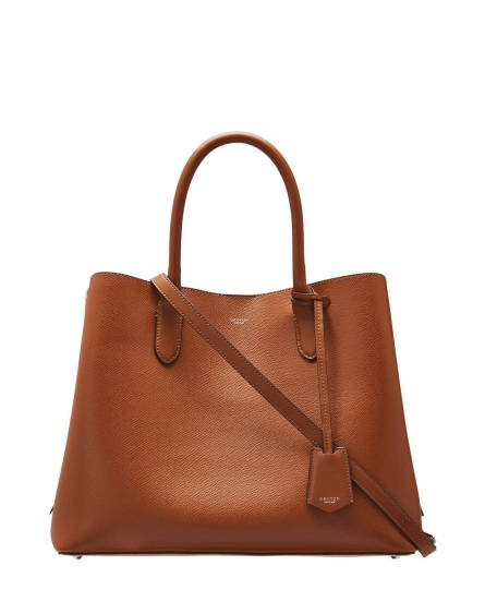 Oroton Muse Three Pocket Day Bag in Cognac
