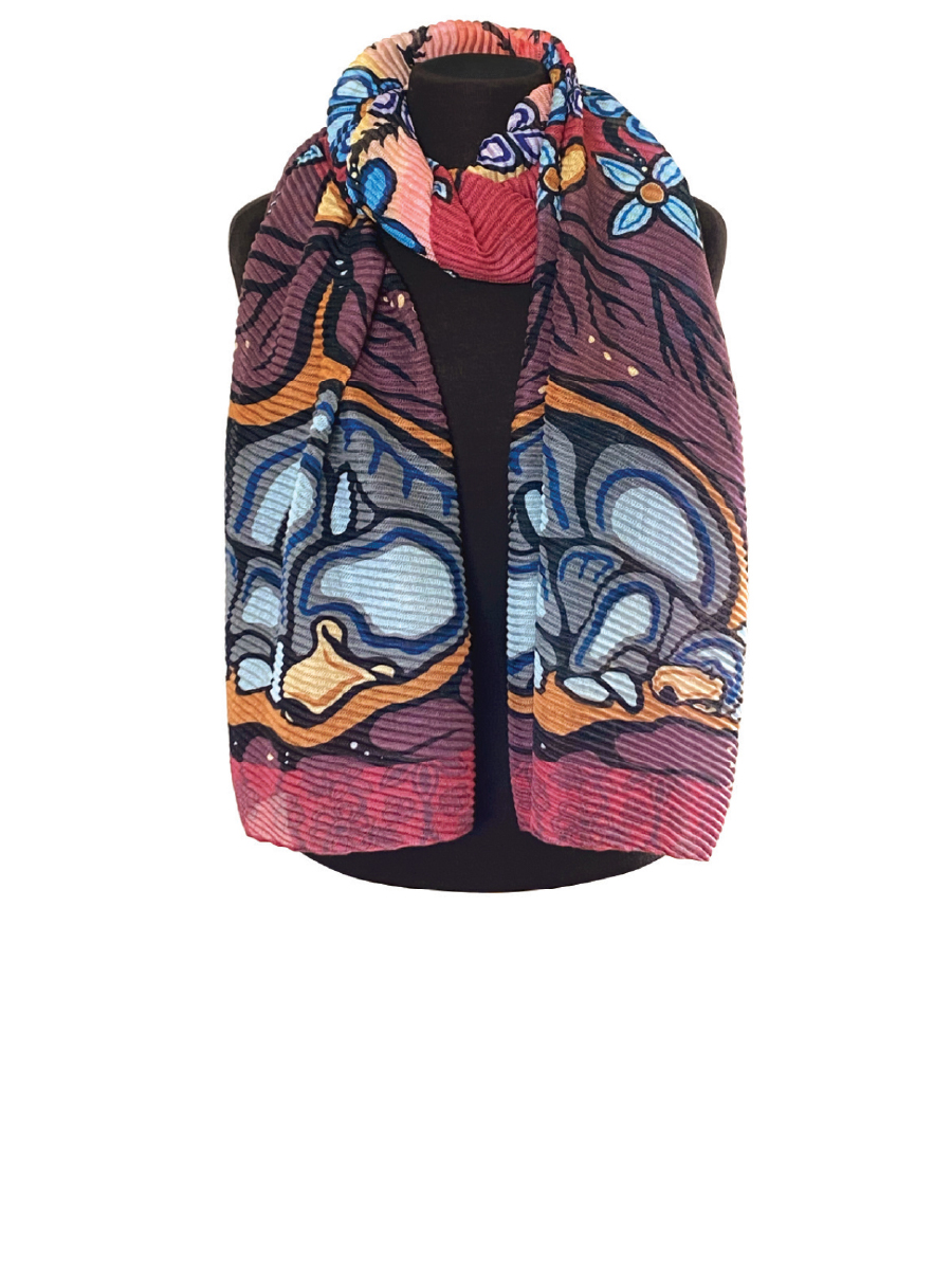Sleeping Bears Eco Scarf by Storm Angeconeb