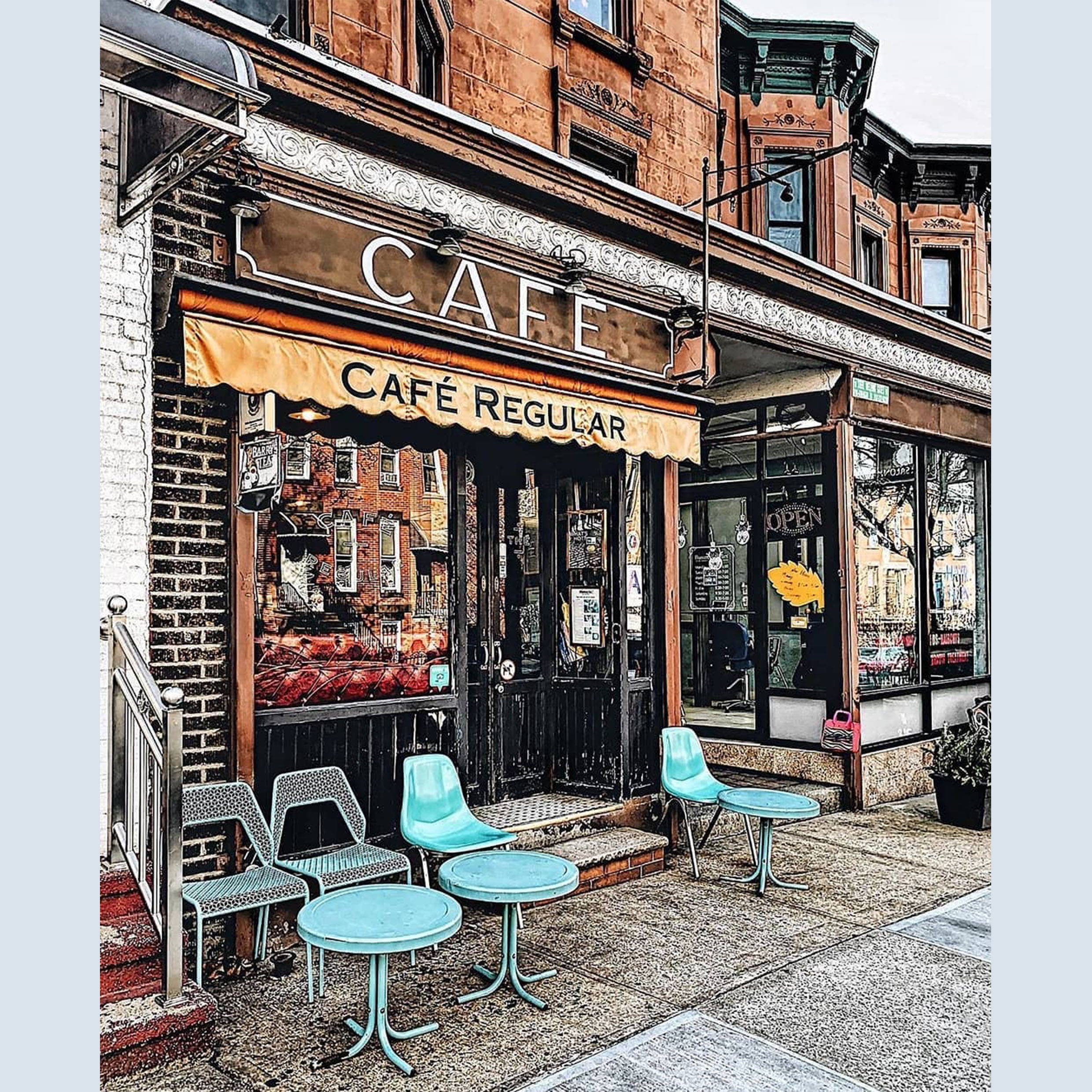 Vitrine Café Regular de Nova York