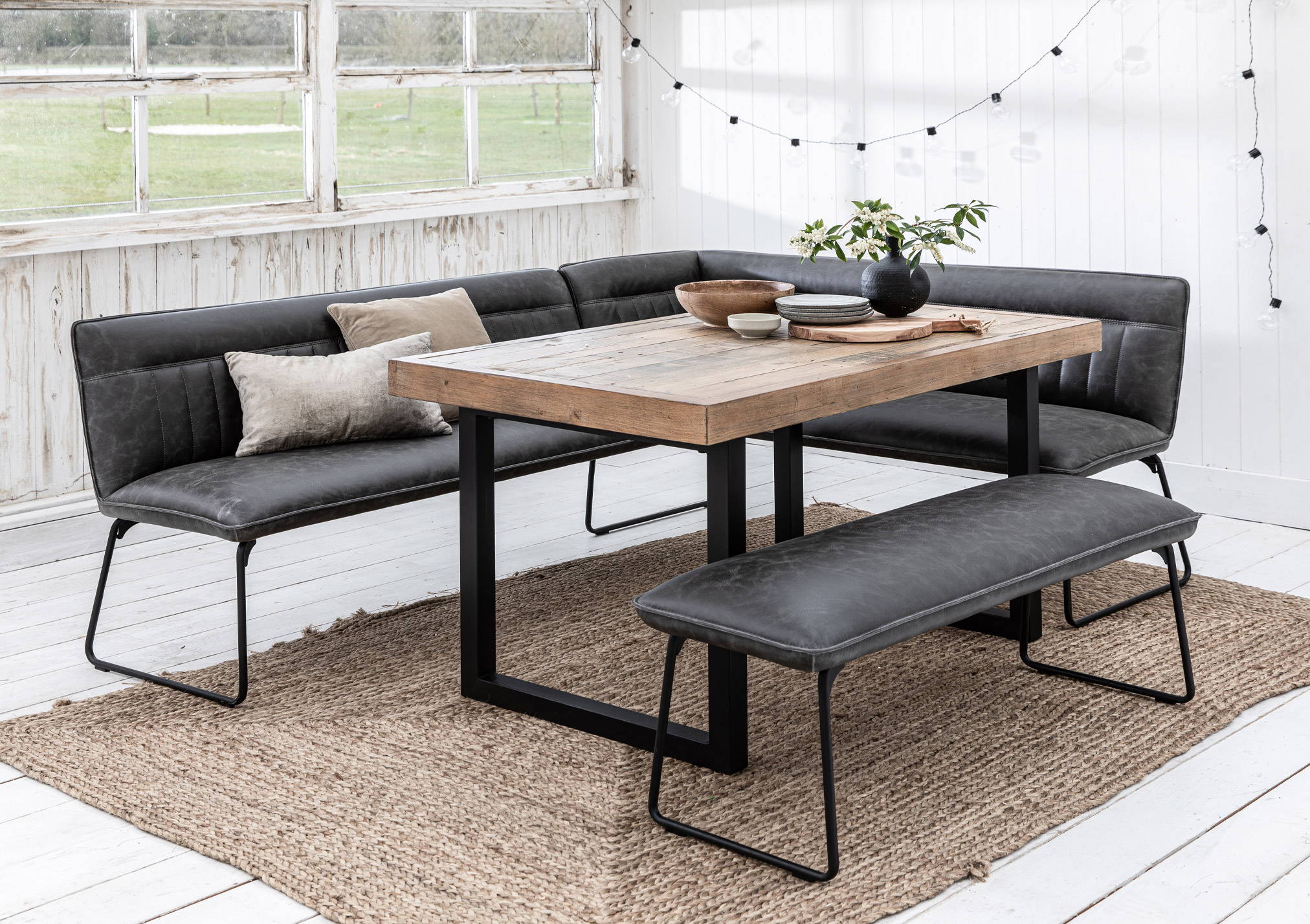 Colebrook Dining Furniture - Rustic Charm Mixed With Industrial Style
