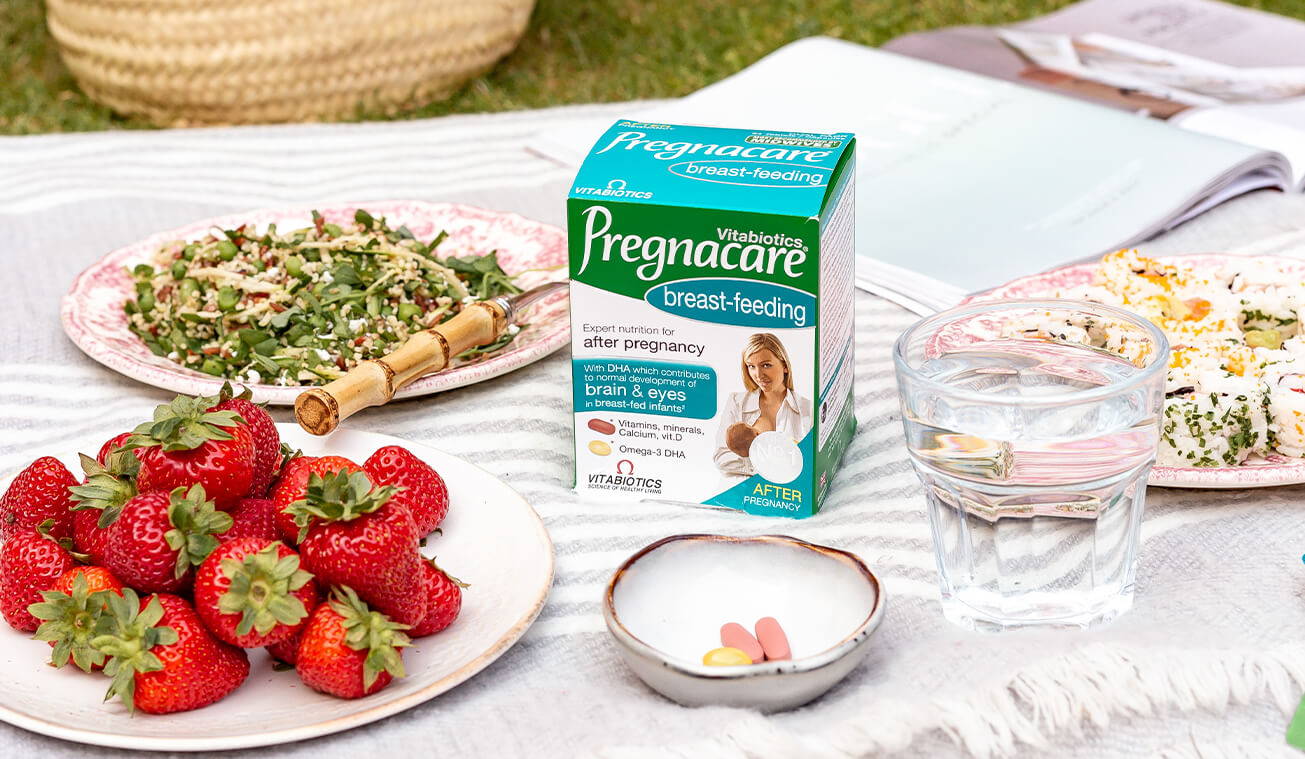 Pregnacare Breastfeeding Pack On Picnic Rug