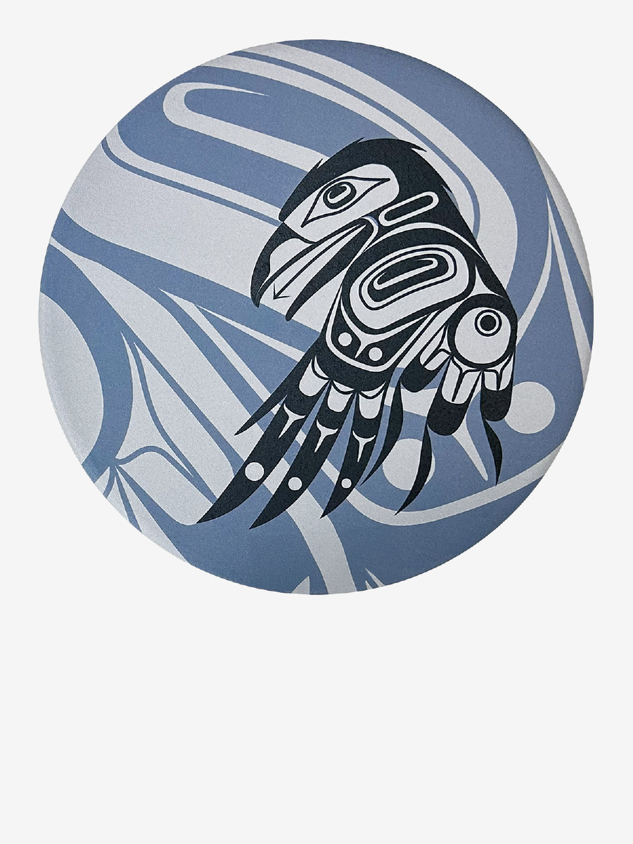 Raven Moon Ceramic Trivet by Allan Weir, Haida