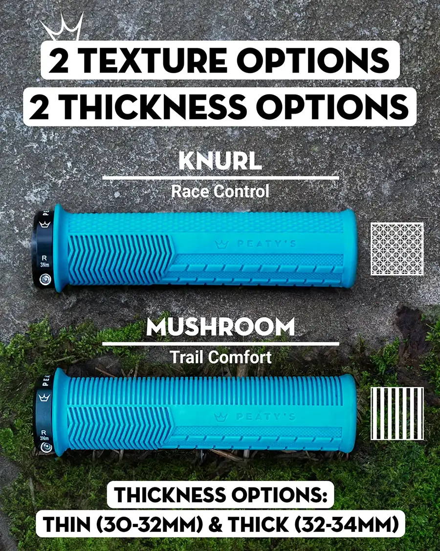 Peaty's Monarch Mushroom Griffe Dünn Griffe Lock-On Kaufen