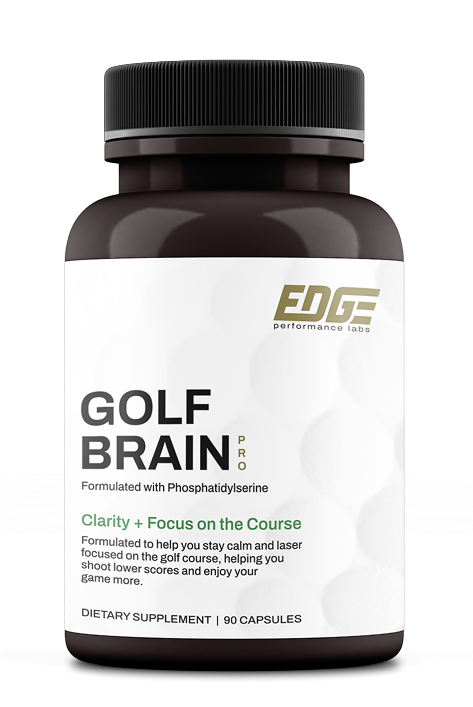 Bottle of Golf Brain Pro