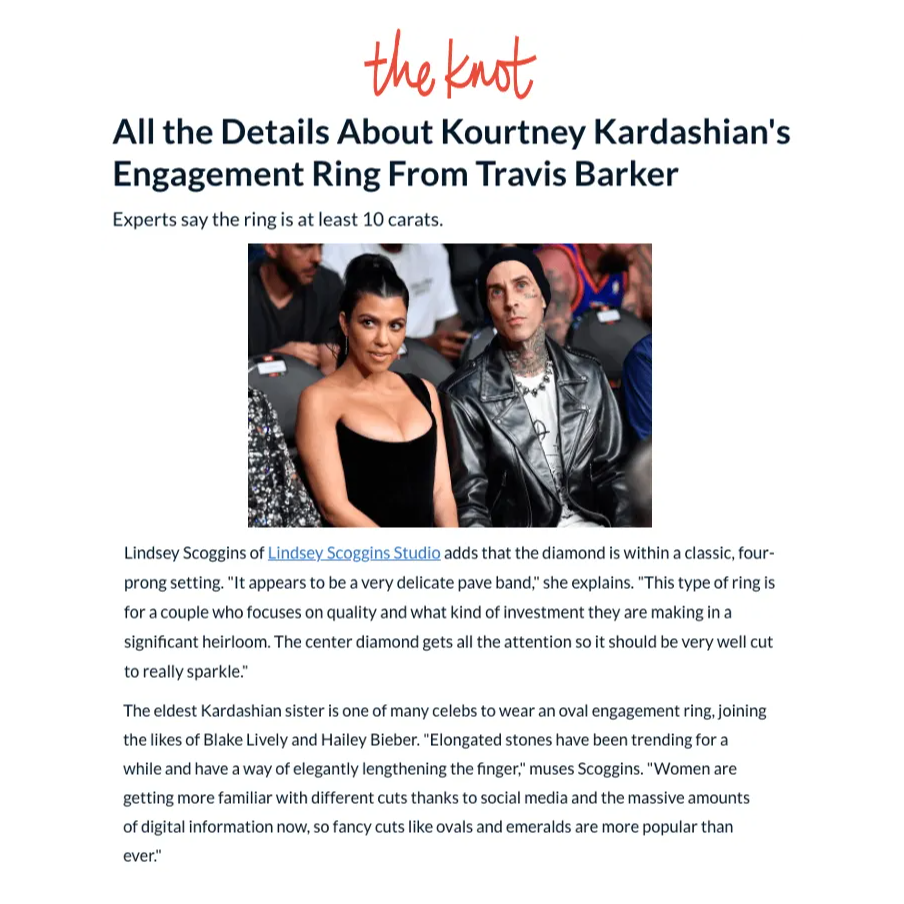 Lindsey Scoggins Studio x The Knot