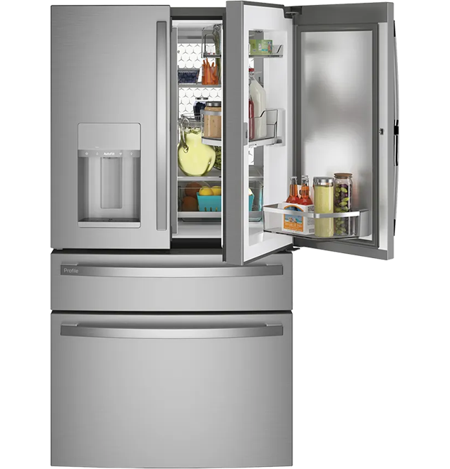 4-Door French Door Refrigerator - with door-in-door open